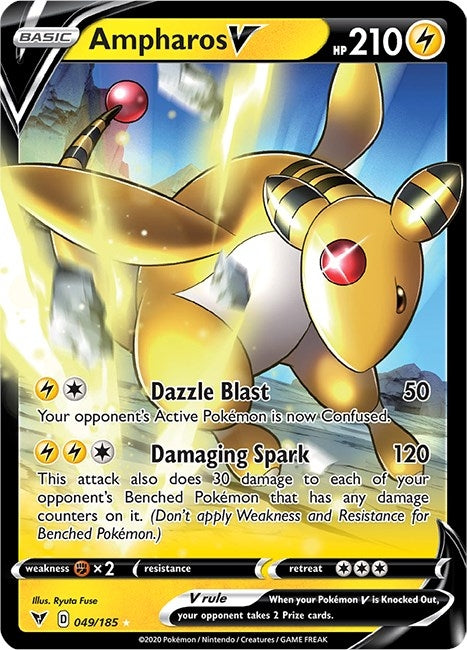 Ampharos V (049/185) (SWSH04)