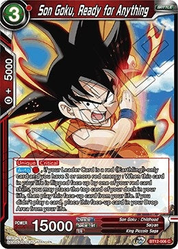 Son Goku, Ready for Anything (BT12-006) (Vicious Rejuvenation) (DBS-B12)