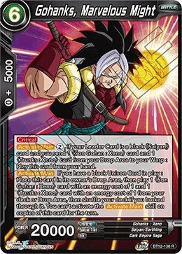 Gohanks, Marvelous Might (BT12-138) (Vicious Rejuvenation) (DBS-B12)