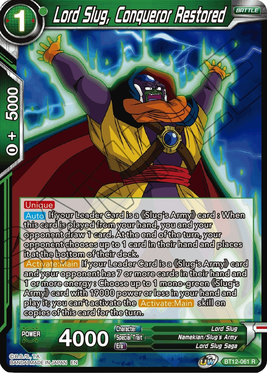 Lord Slug, Conqueror Restored (BT12-061) (Vicious Rejuvenation) (DBS-B12)