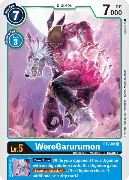 WereGarurumon (ST2-08 R) (ST-2)