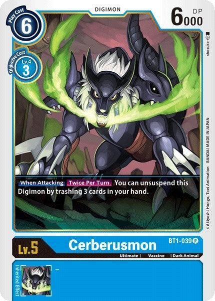 Cerberusmon (BT1-039 R) (BT01-03A)