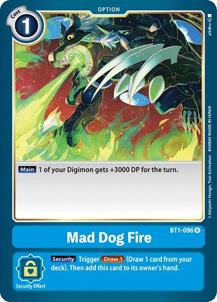 Mad Dog Fire (BT1-096 R) (BT01-03A)