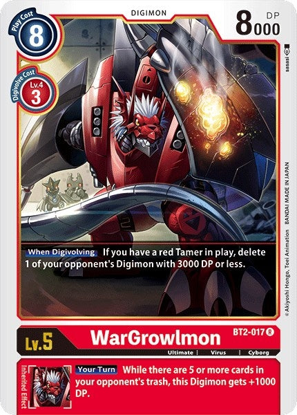 WarGrowlmon (BT2-017 R) (BT01-03A)