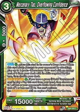 Mercenary Tao, Overflowing Confidence (EB1-29) (Battle Evolution Booster) (EB-01)