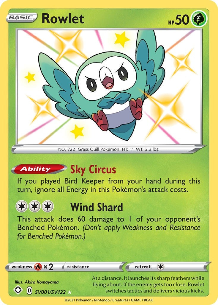 Rowlet (SV001/SV122) (SHFSV)