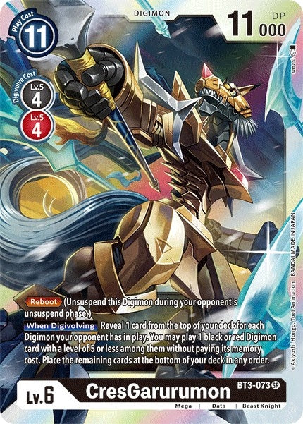 CresGarurumon (BT3-073 SR) (BT01-03B)