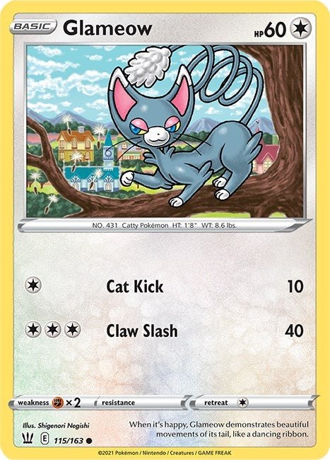 Glameow (115/163) (SWSH05)