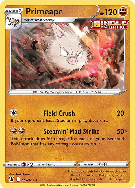 Primeape (067/163) (SWSH05)
