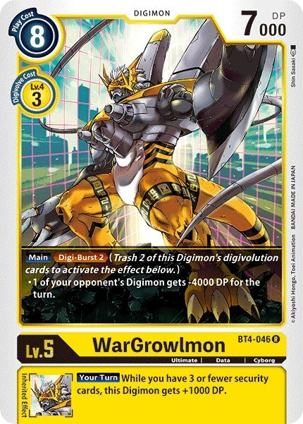 WarGrowlmon (BT4-046 R) (BT04)