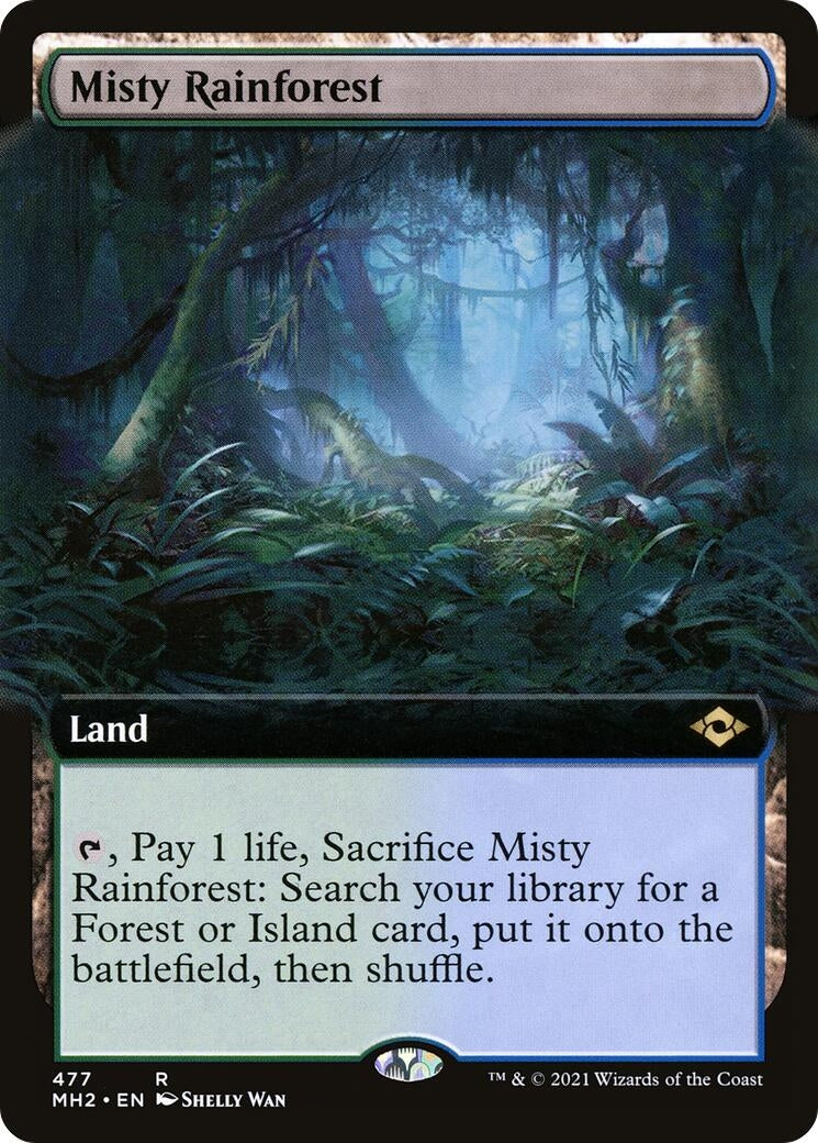 Misty Rainforest (Extended Art) (477) (MH2)
