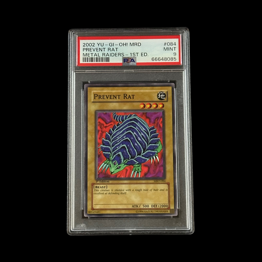 Yu-Gi-Oh! Slab Prevent Rat Metal Raiders 1st Edition MRD-084 PSA 9 Mint 2002
