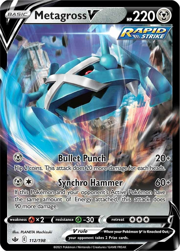 Metagross V (112/198) (SWSH06: Chilling Reign) (SWSH06)