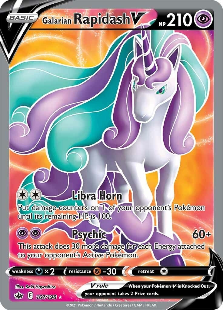 Galarian Rapidash V (Full Art) (167/198) (SWSH06)