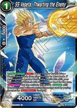 SS Vegeta, Thwarting the Enemy (BT14-043) (Cross Spirits) (DBS-B14)