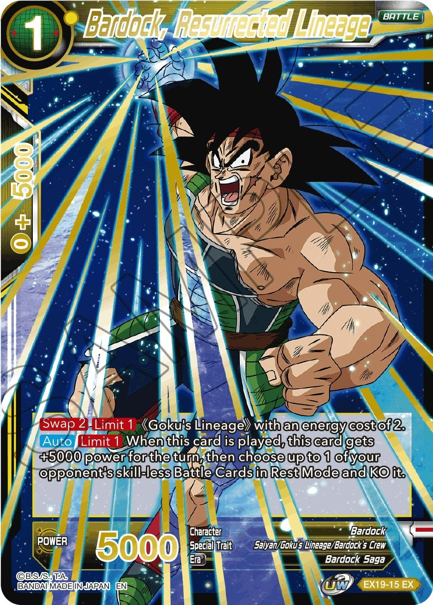 Bardock, Resurrected Lineage (EX19-15) (Special Anniversary Set 2021) (DBS-BE19)