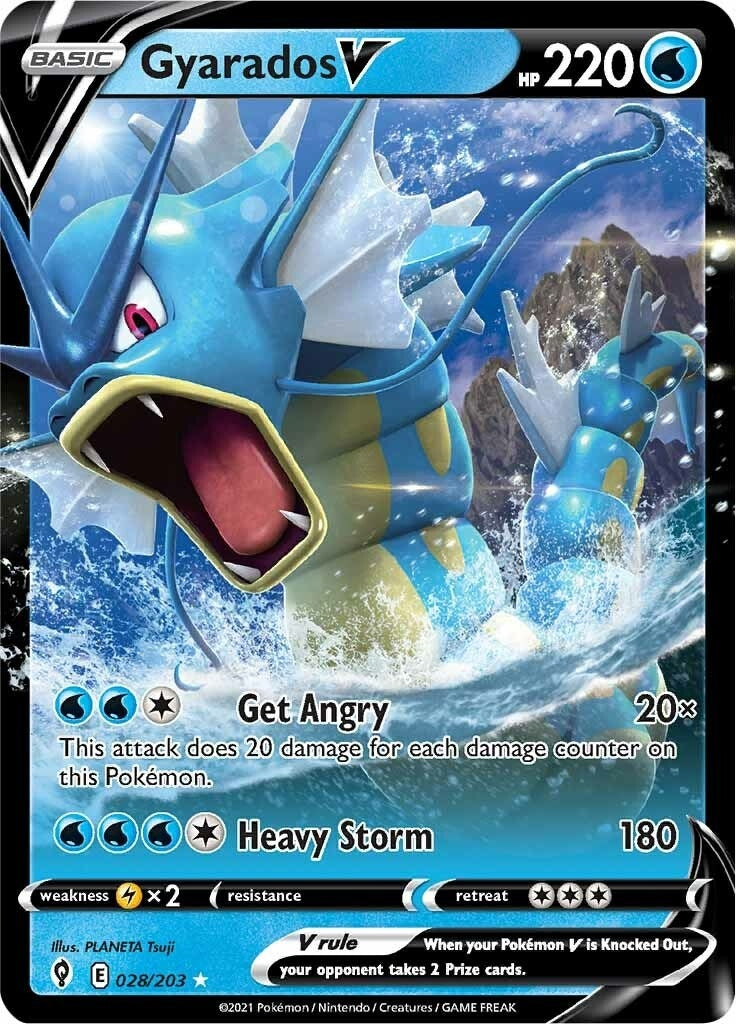 Gyarados V (028/203) (SWSH07)