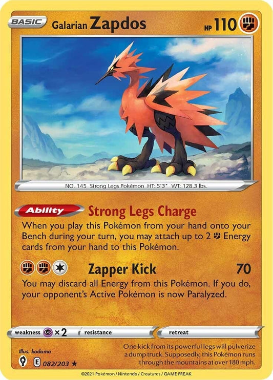 Galarian Zapdos (082/203) (SWSH07: Evolving Skies) (SWSH07)