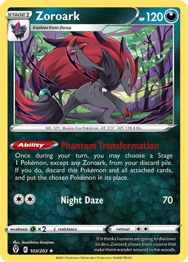 Zoroark (103/203) (SWSH07: Evolving Skies) (SWSH07)