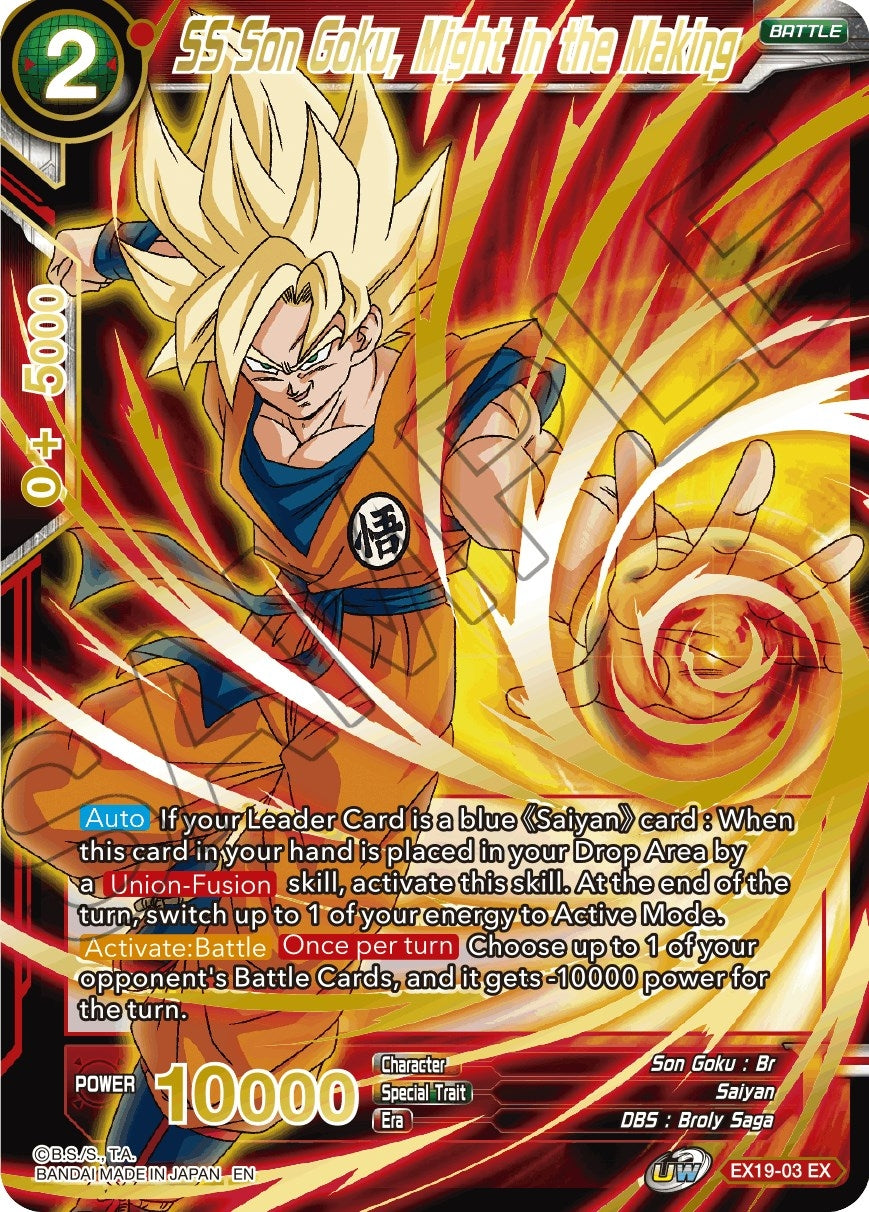 SS Son Goku, Might in the Making (EX19-03) (Special Anniversary Set 2021) (DBS-BE19)