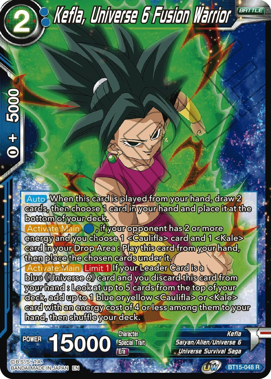 Kefla, Universe 6 Fusion Warrior (BT15-048) (Saiyan Showdown) (DBS-B15)