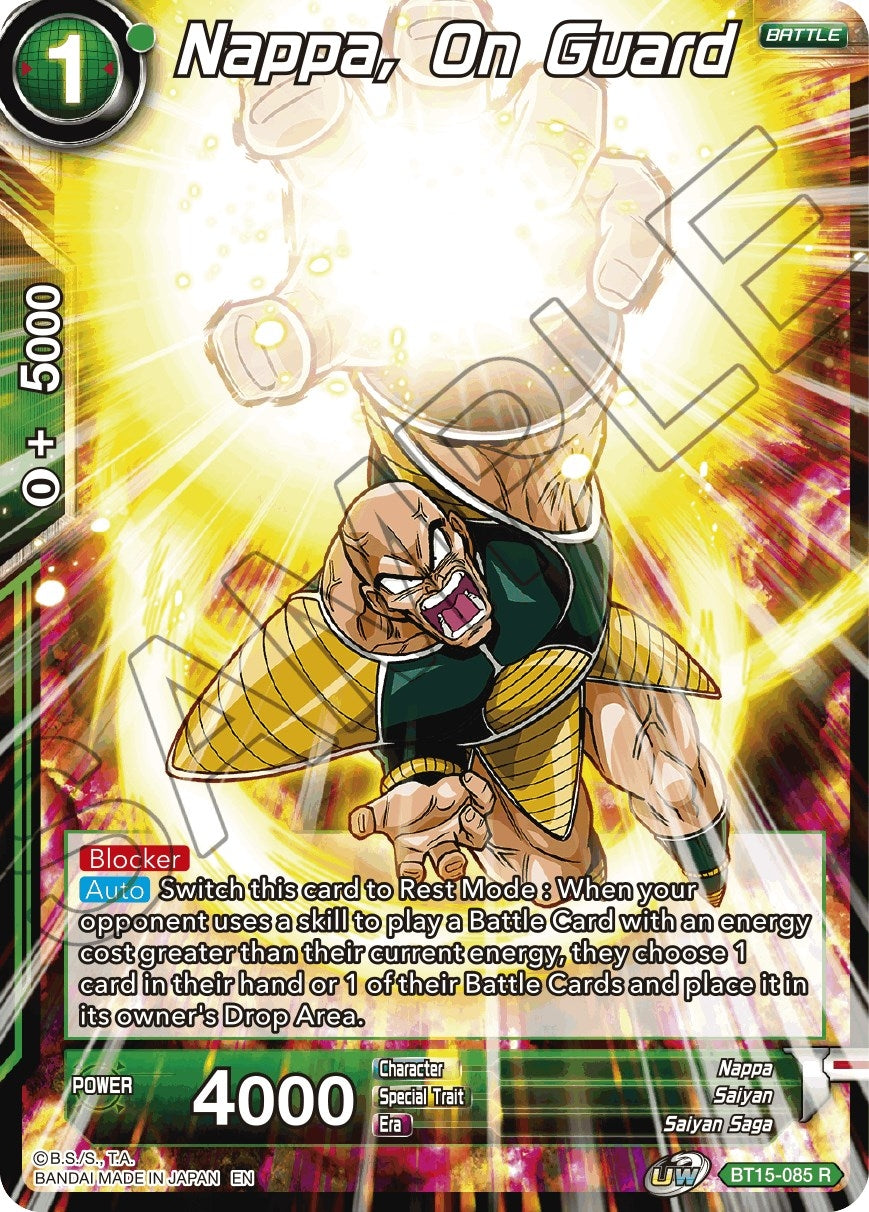 Nappa, on Guard (BT15-085) (Saiyan Showdown) (DBS-B15)