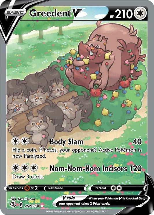 Greedent V (Alternate Full Art) (257/264) (SWSH08)