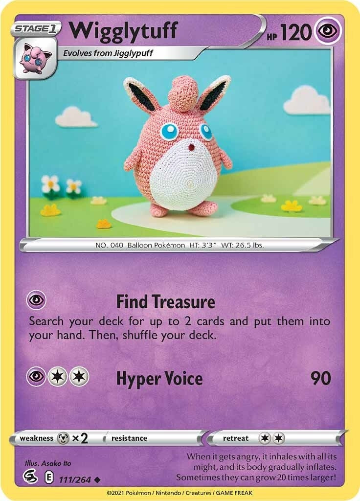 Wigglytuff (111/264) (SWSH08: Fusion Strike) (SWSH08)