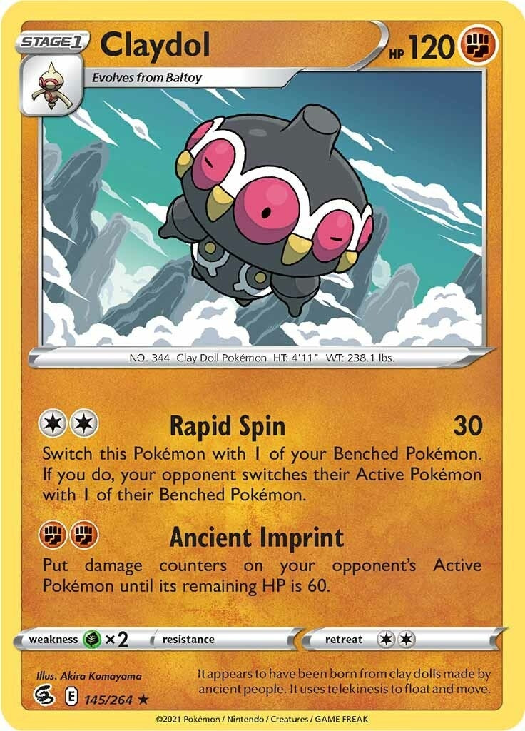 Claydol (145/264) (SWSH08: Fusion Strike) (SWSH08)