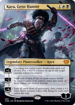 Kaya, Geist Hunter (Borderless) (280) (Innistrad: Crimson Vow) (VOW)