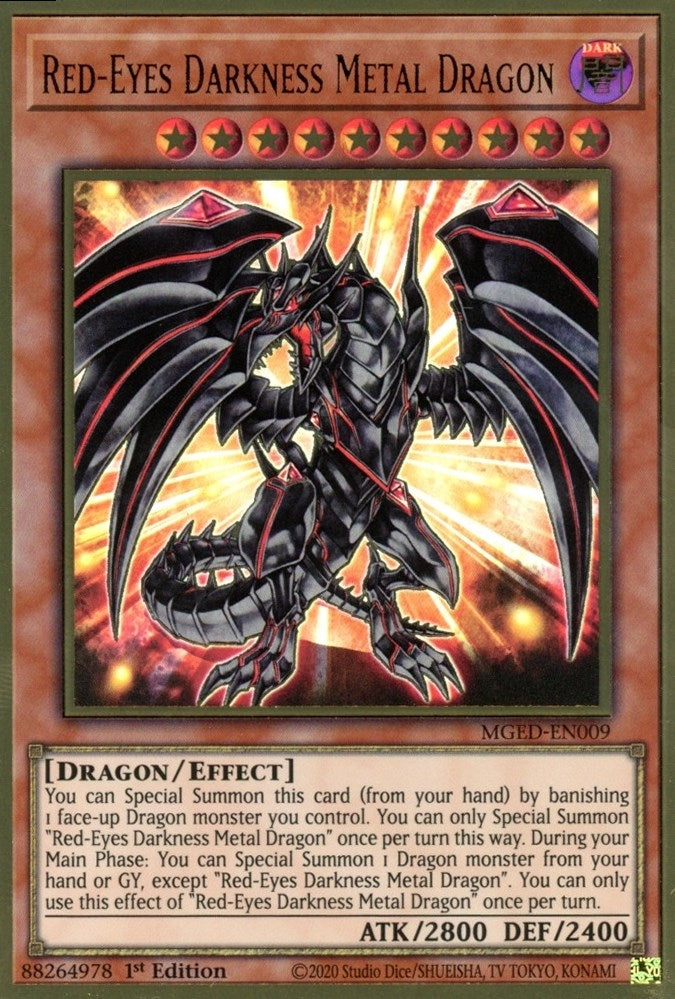 Red-Eyes Darkness Metal Dragon (MGED-EN009) (MGED)