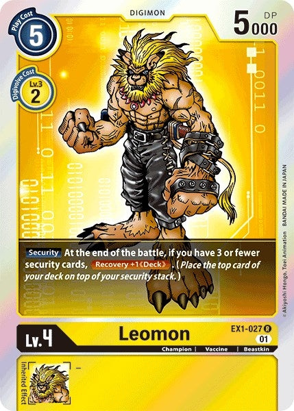 Leomon (EX1-027 R) (EX01)