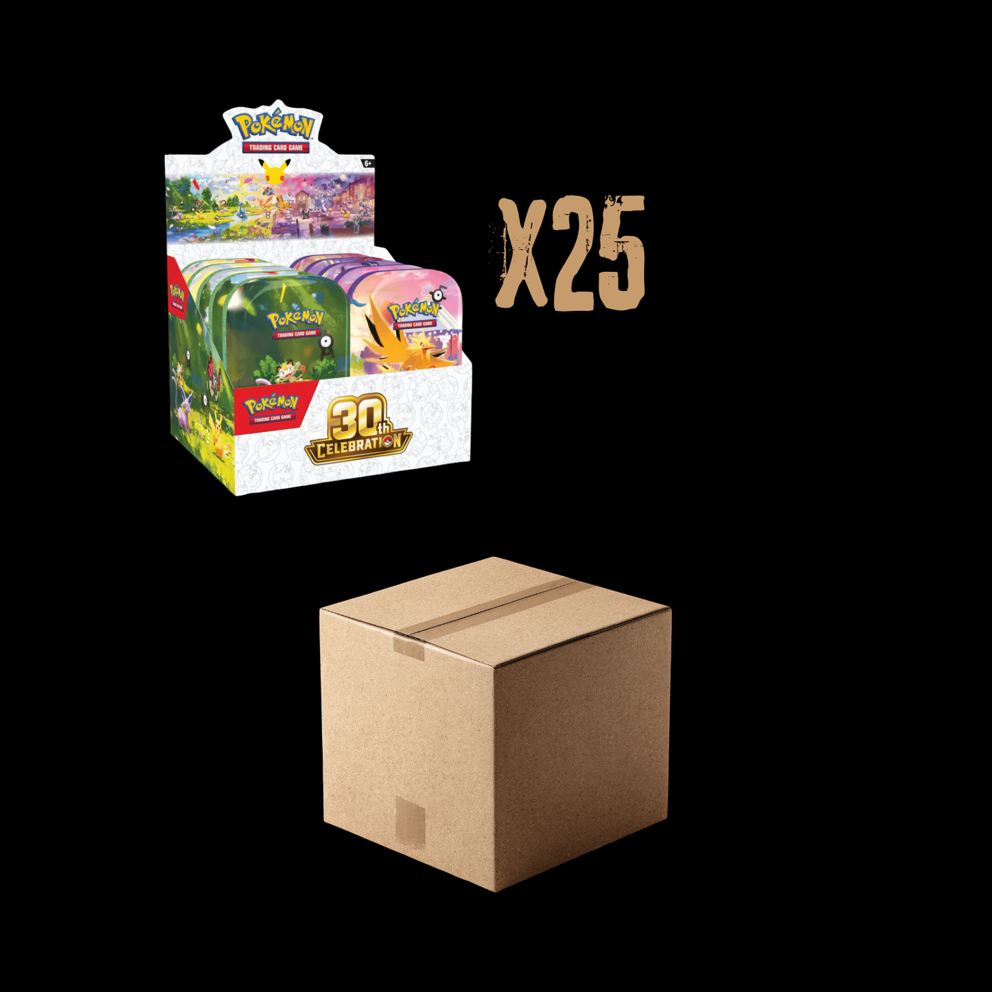 Pokemon 30th Celebration Mini Tin Display Sealed Case (Ships October 2026)