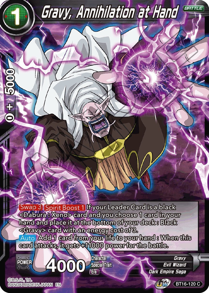 Gravy, Annihilation at Hand (BT16-120) (Realm of the Gods) (DBS-B16)