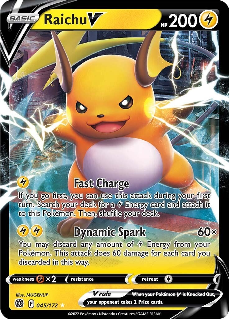 Raichu V (045/172) (SWSH09: Brilliant Stars) (SWSH09)