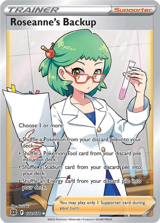 Roseanne's Backup (Full Art) (172/172) (SWSH09: Brilliant Stars) (SWSH09)