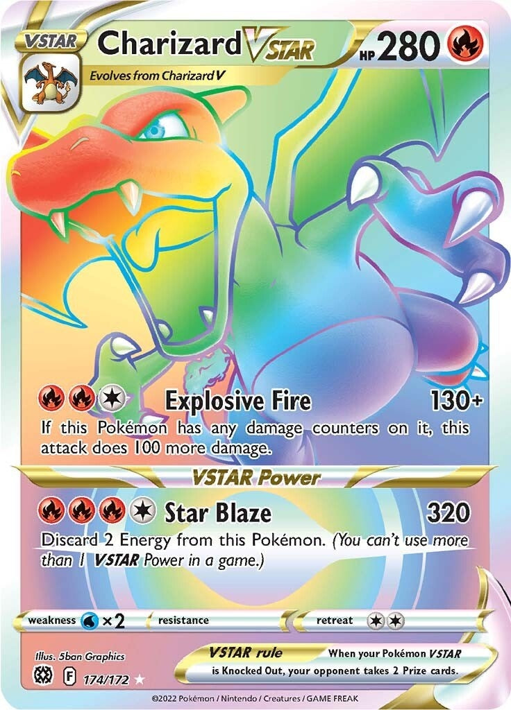Charizard VSTAR (Secret) (174/172) (SWSH09)