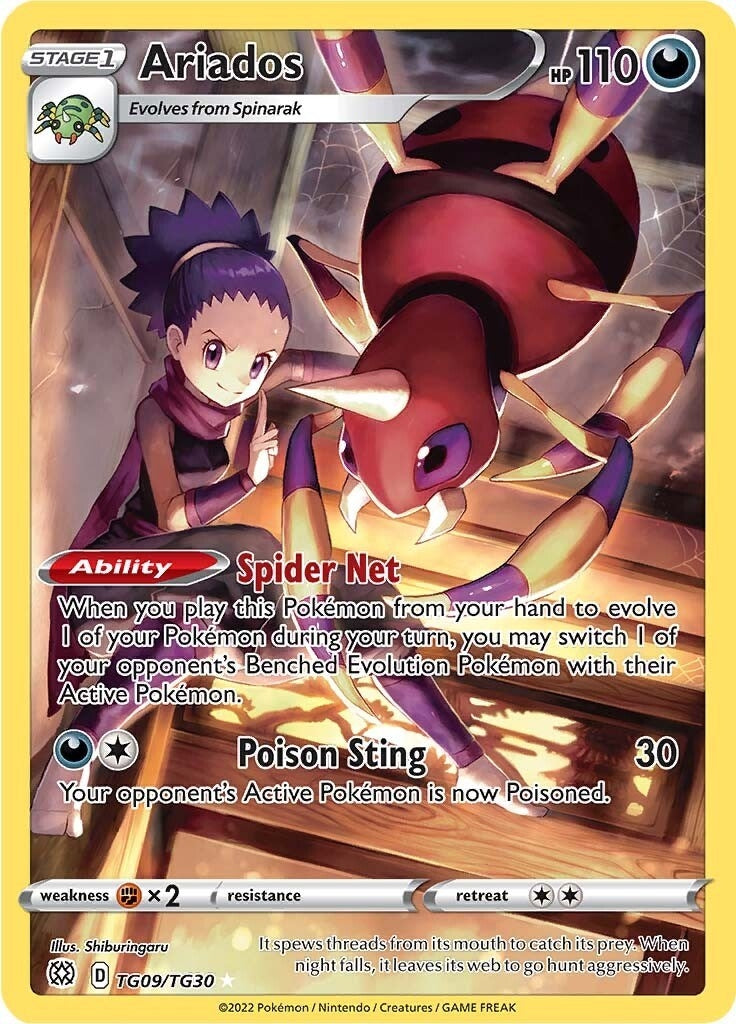 Ariados (TG09/TG30) (SWSH09: Brilliant Stars Trainer Gallery) (SWSH09:TG)