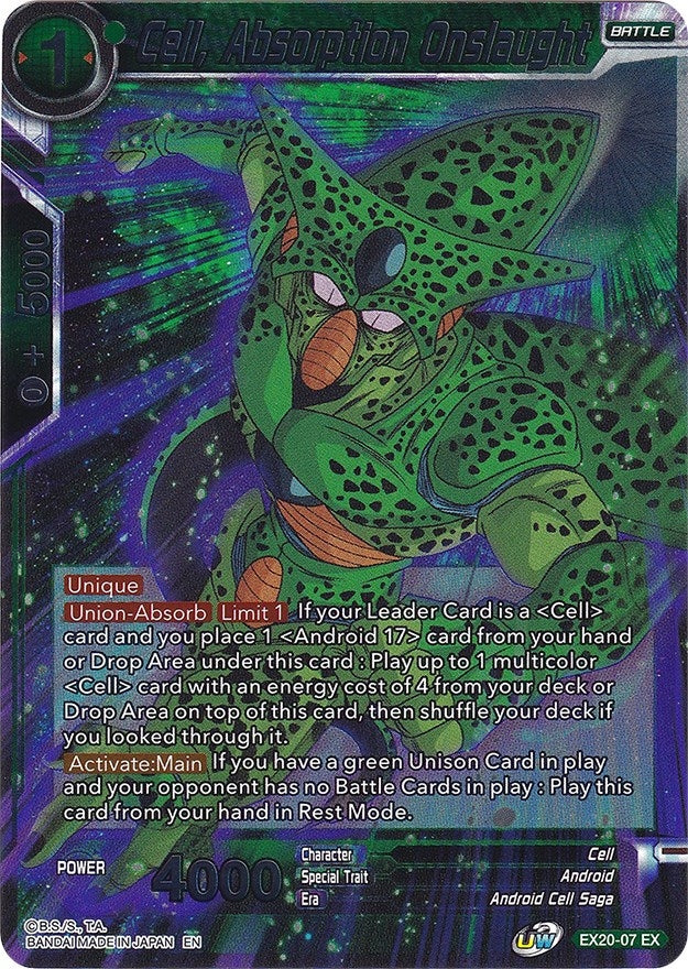 Cell, Absorption Onslaught (EX20-07) (Expansion Deck Box Set 20: Ultimate Deck 2022) (DBS-BE20)