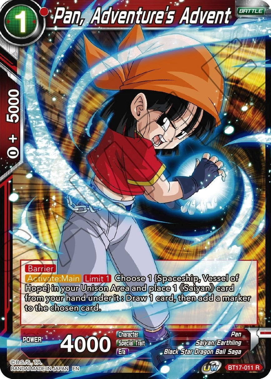 Pan, Adventure's Advent (BT17-011) (Ultimate Squad) (DBS-B17)