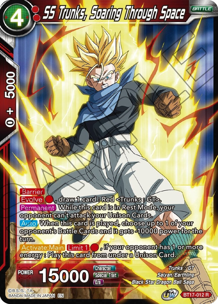 SS Trunks, Soaring Through Space (BT17-012) (Ultimate Squad) (DBS-B17)