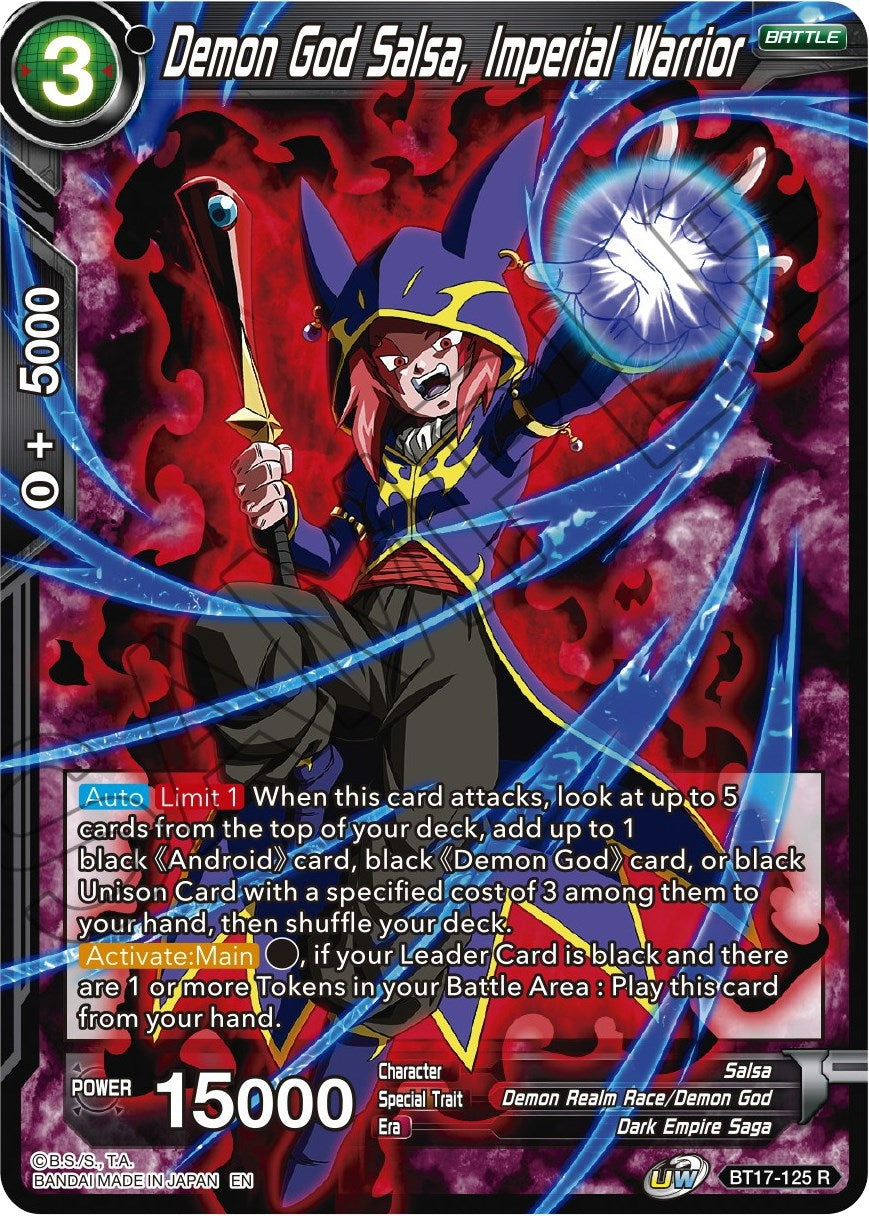 Demon God Salsa, Imperial Warrior (BT17-125) (Ultimate Squad) (DBS-B17)