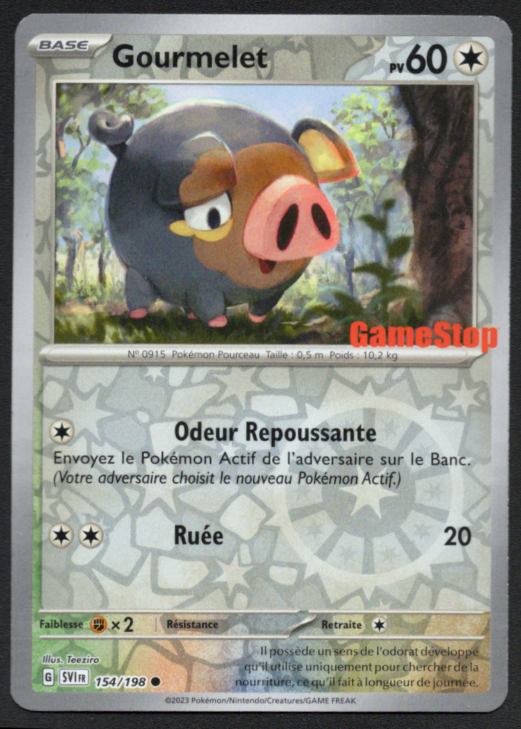 Gourmelet GAMESTOP FRENCH (Lechonk) (154/198) (SVI)