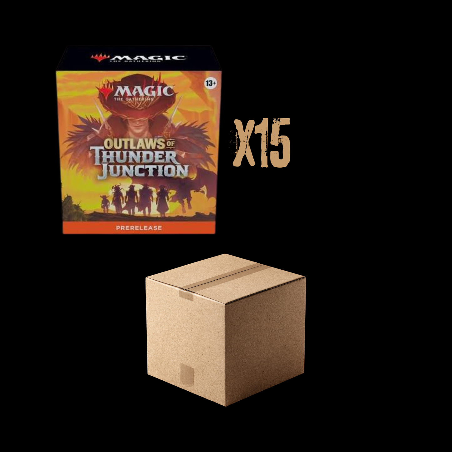 MTG Magic The Gathering Outlaws Of Thunder Junction x15 Prerelease Packs Sealed Case