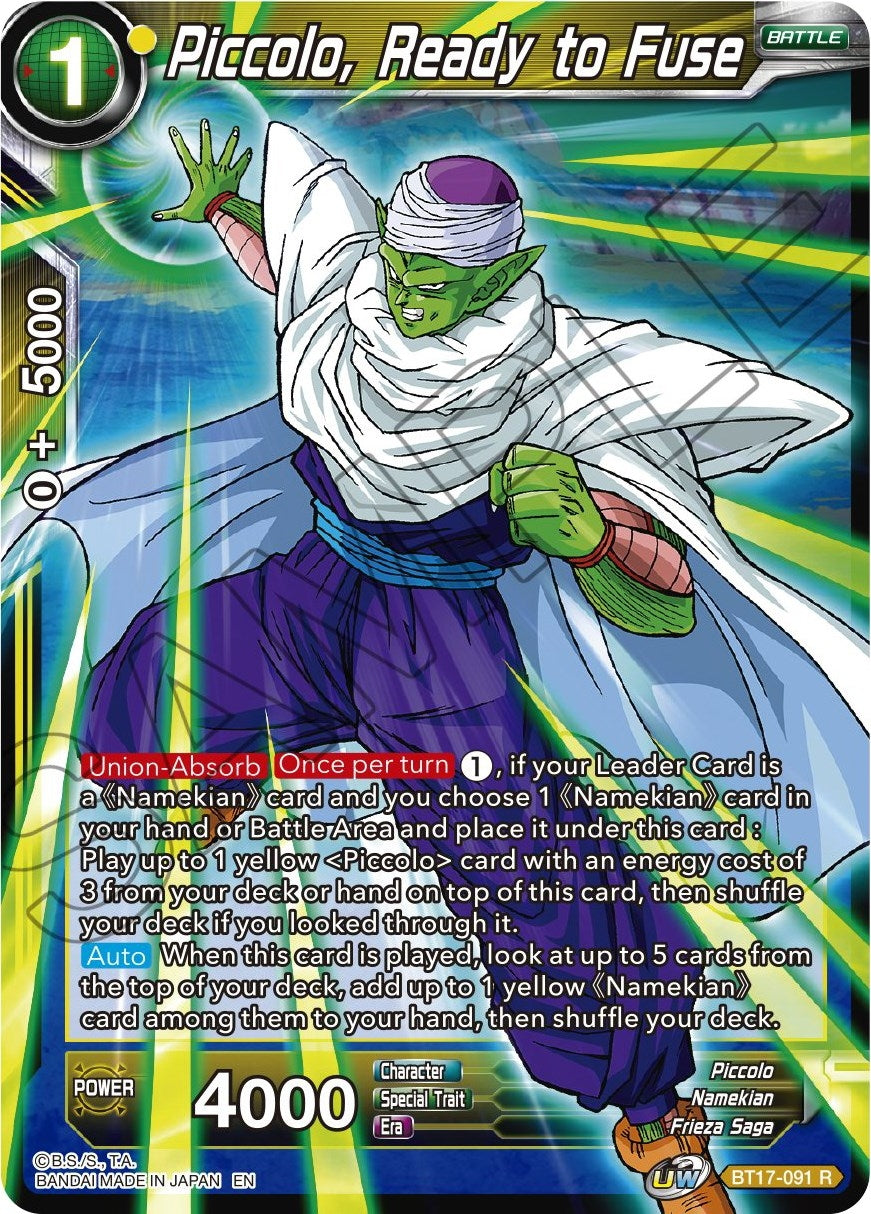 Piccolo, Ready to Fuse (BT17-091) (Ultimate Squad) (DBS-B17)