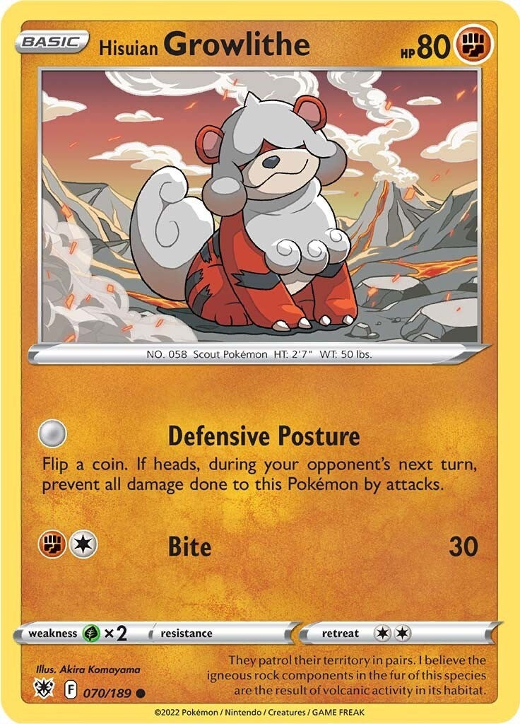 Hisuian Growlithe (070/189) (SWSH10)