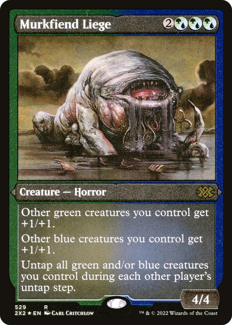 Murkfiend Liege (Foil Etched) (529) (2X2)