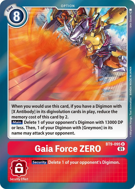 Gaia Force ZERO (BT9-095 R) (BT09)
