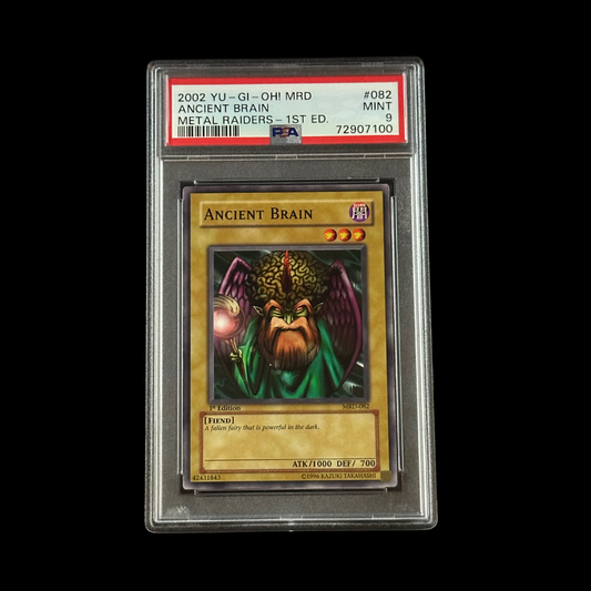 Yu-Gi-Oh! Slab Ancient Brain Metal Raiders 1st Edition MRD-082 PSA 9 Mint 2002