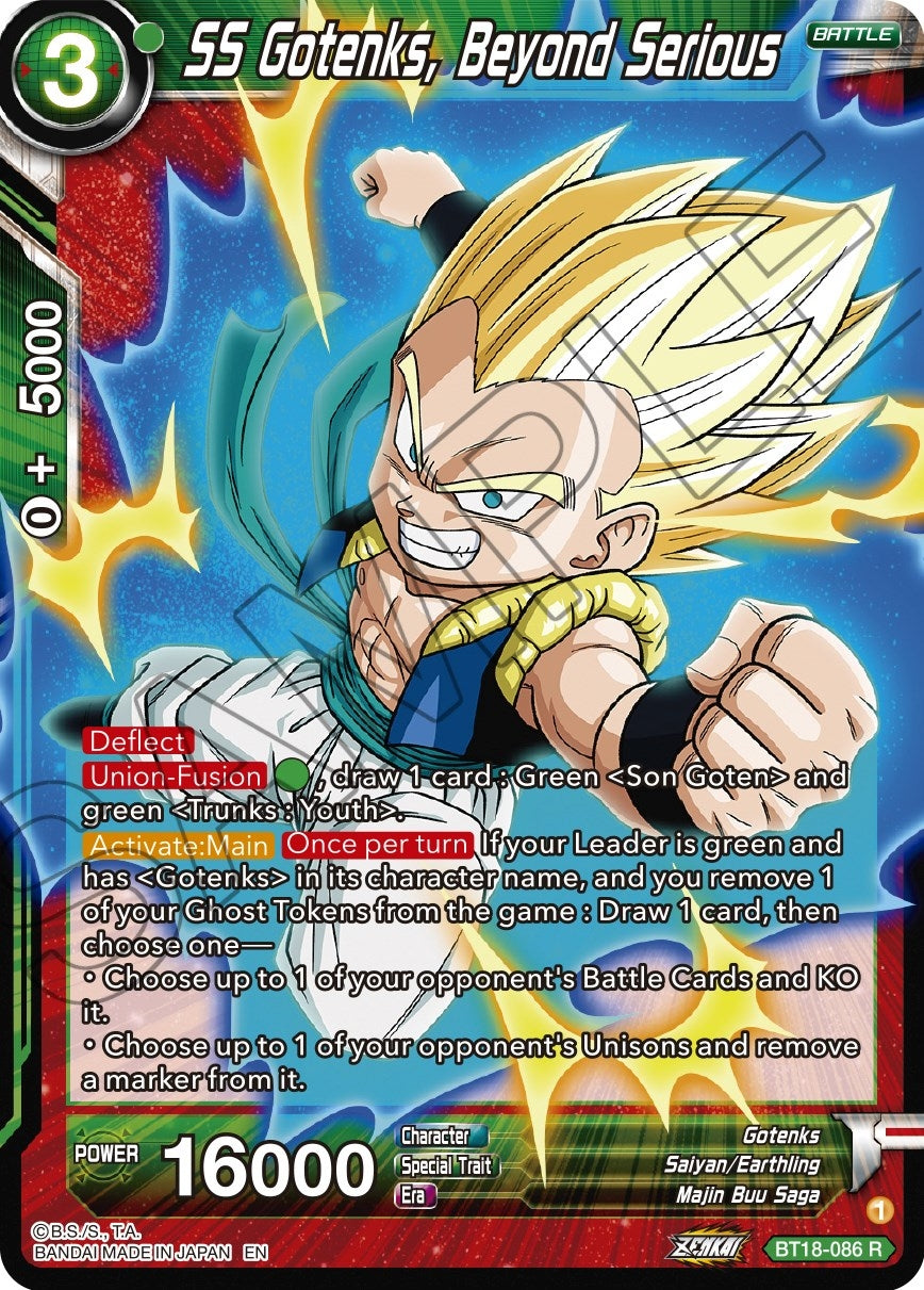SS Gotenks, Beyond Serious (BT18-086) (Dawn of the Z-Legends) (DBS-B18)